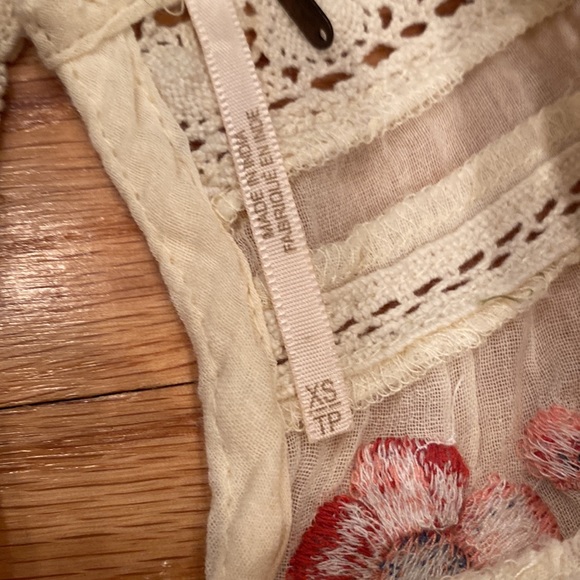 Free People Perfectly Victorian Mini Dress sz XS - Picture 3 of 7